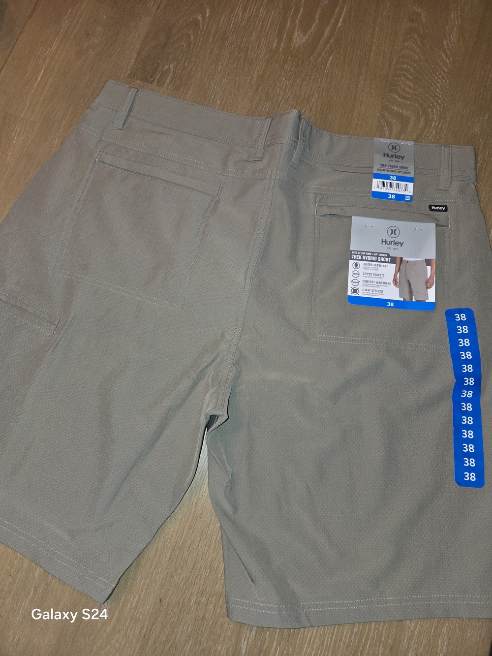 Hurley Men’s Trek Hybrid Shorts Sz 38 New